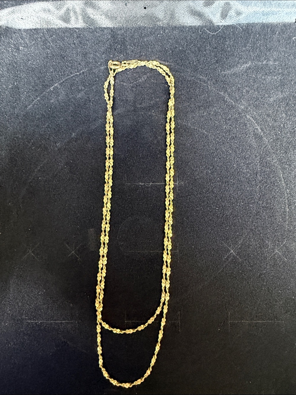 Vintage HCT Italy 925 Sterling Silver Gold Vermeil Fine Rope Chain Necklace